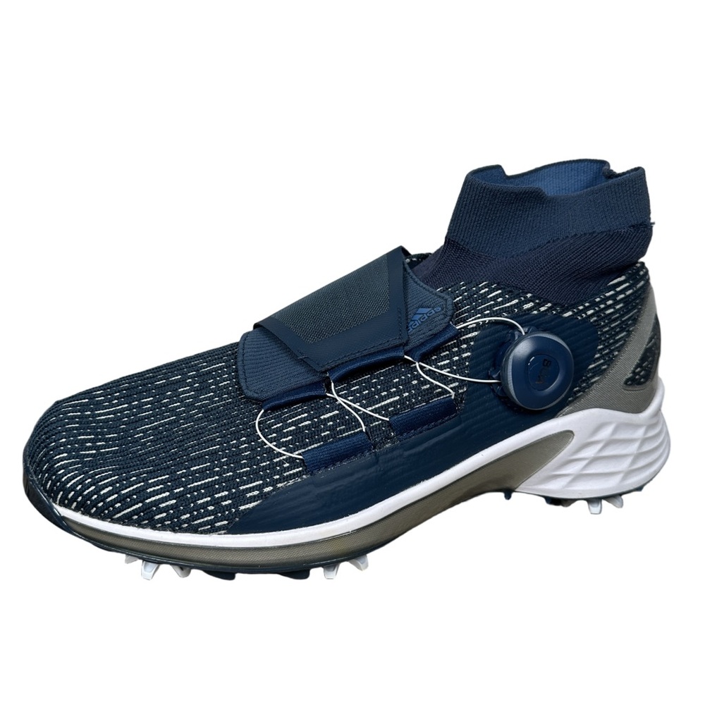 Adidas‎ Zg21 Primegreen boa golf shoes cleats Blue white silver sneaker high top